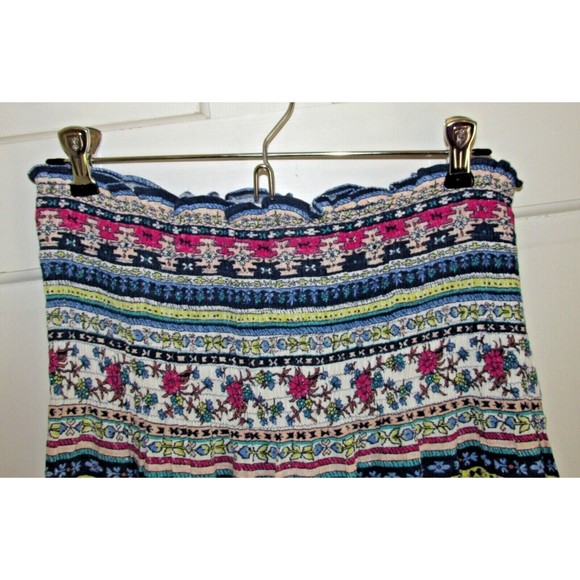 Timing Women's Multicolored Rayon Shirred Sleeveless Sundress Size L - Picture 2 of 5